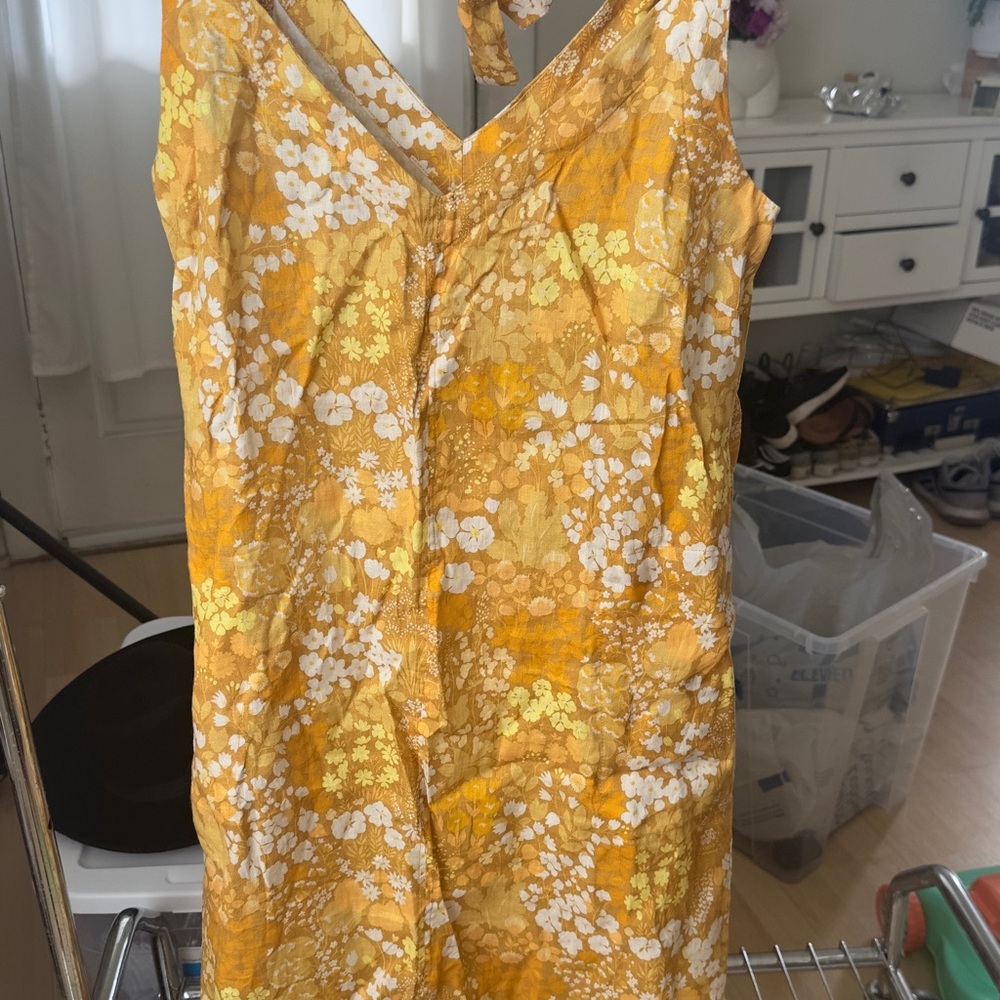 Floral Yellow Dress